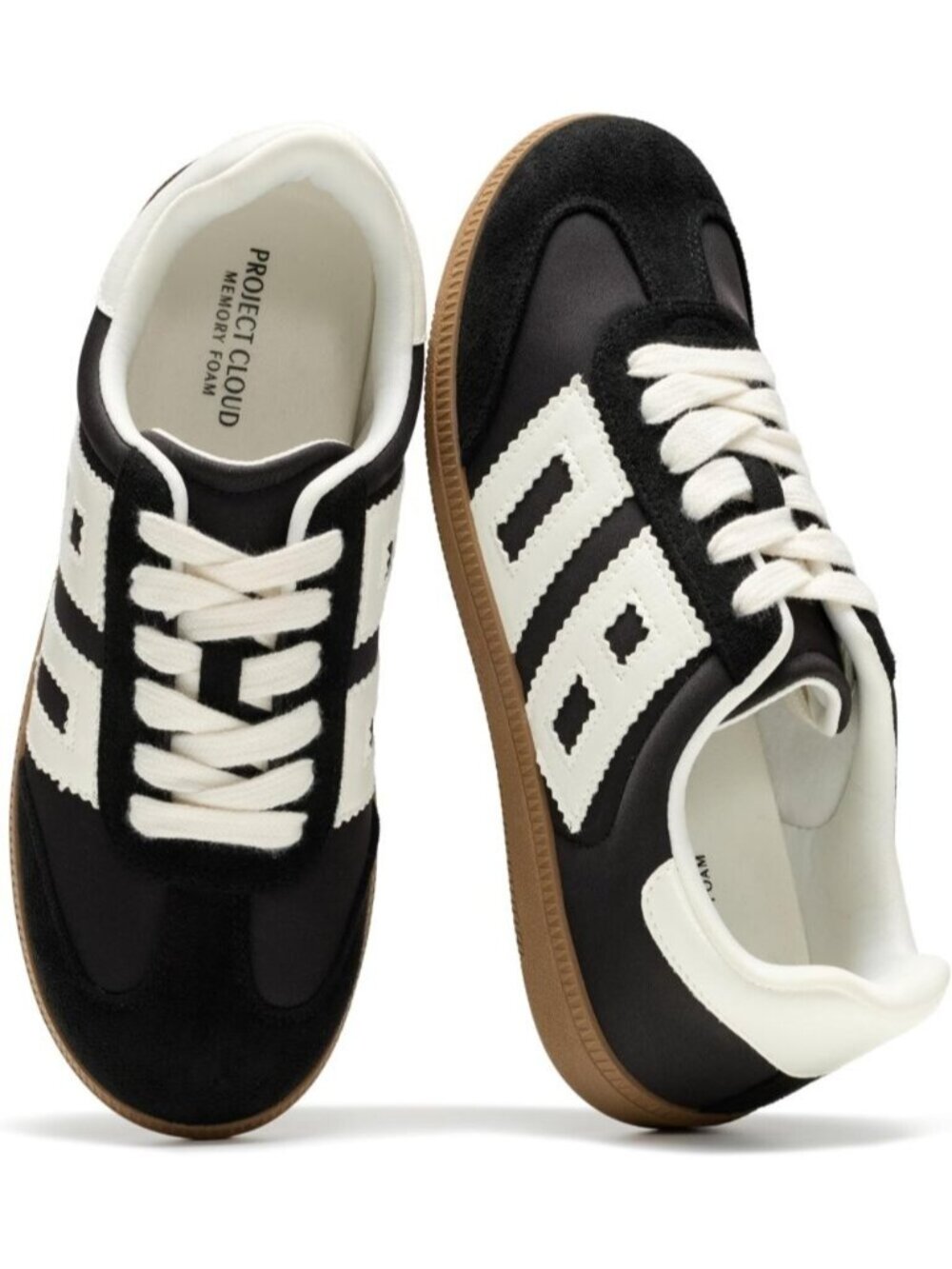 Women's Brita Black Irita Closed Toe Lace Up Comfortable Fashion Trendy Sneakers